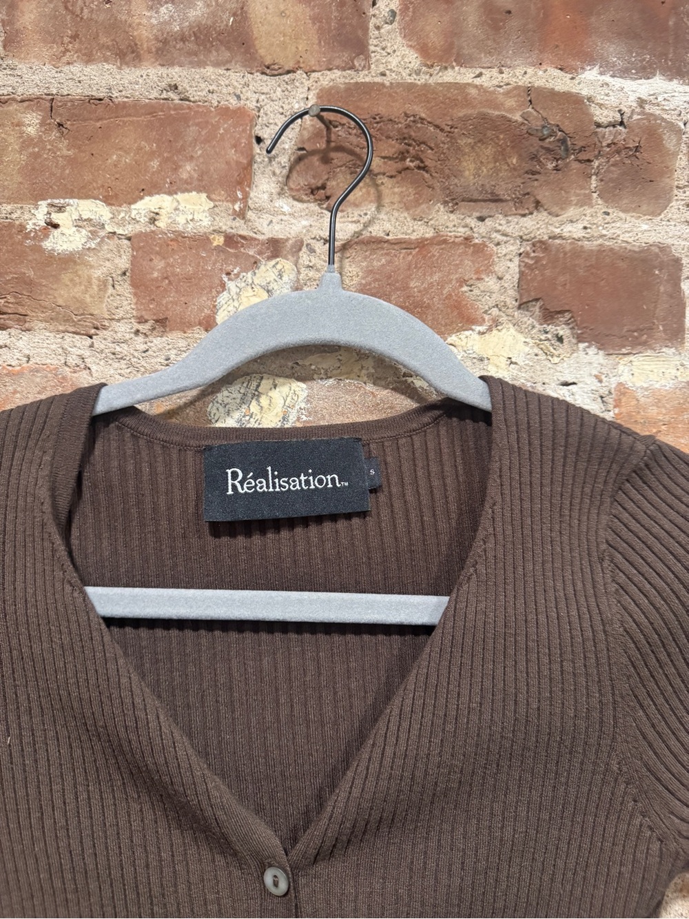 REALISATION PAR WINONA CHOCOLATE CARDIGAN - Picture 5 of 5